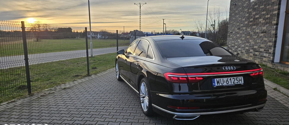 Audi A8 cena 329900 przebieg: 79873, rok produkcji 2019 z Chełmek małe 56